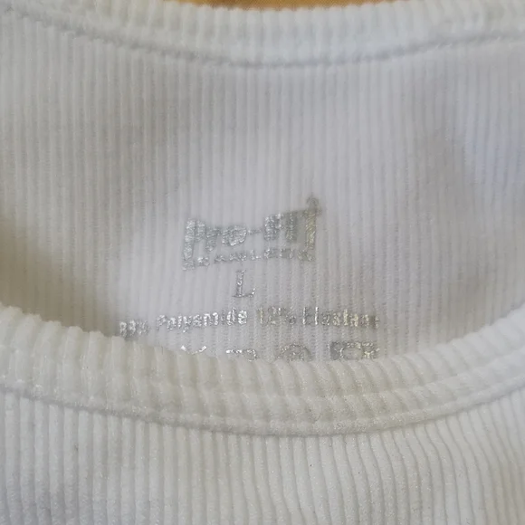 White Ribbed Tank Top - Picture 2 of 3